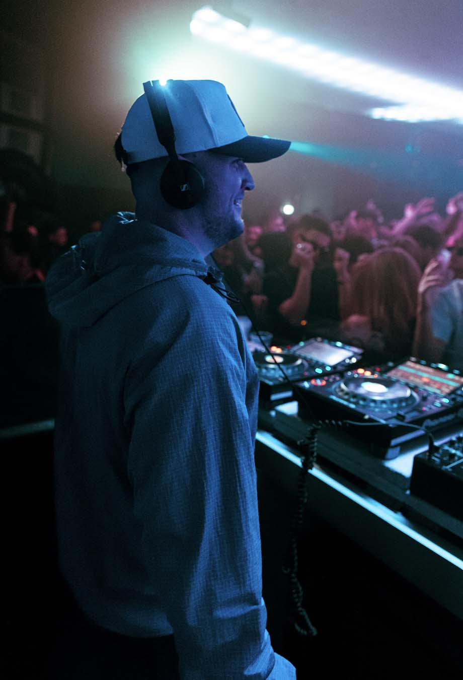 Was at a mint warehouse Leeds music event with crowd in the background