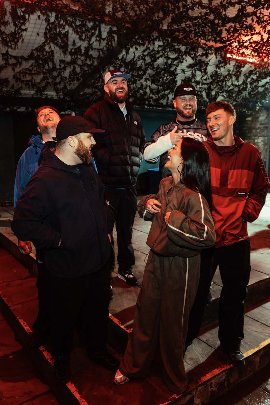 Bass Jamz artist group shot in Mint warehouse